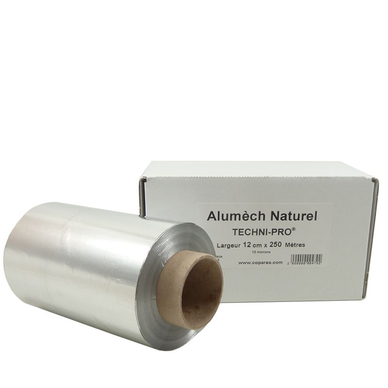 Alumech naturel 12 microns rouleau 12cm 250m